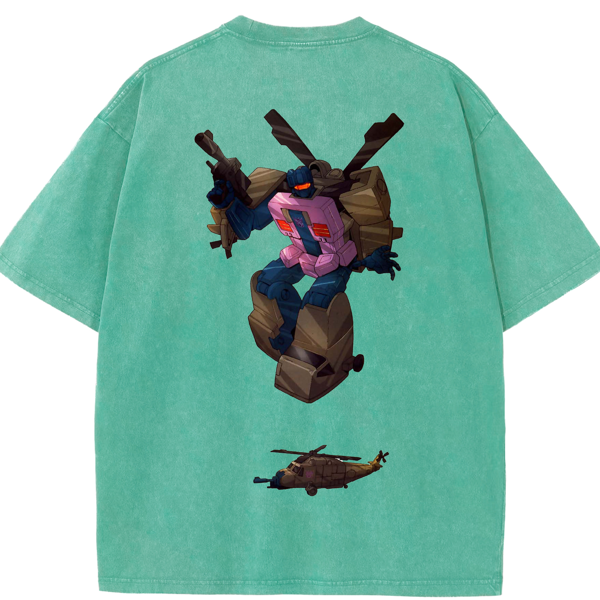 （画像用）  綿100% ヴィンテージ風 半袖Tシャツ（背面プリント）